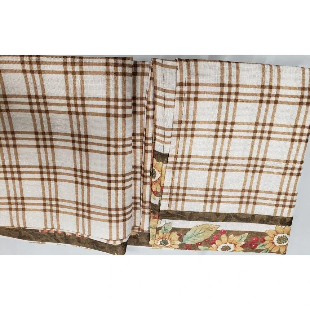 Printed Linen Tablecloth 52